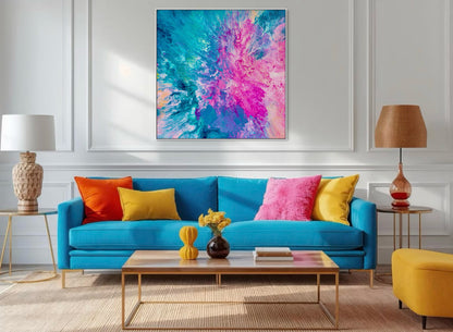 Drifted into Cerulean - Canvas Art Print