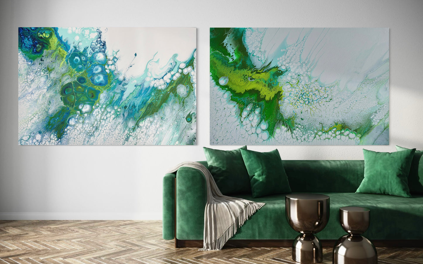 Beneath The Surface & Ocean’s Dream - Gallery Set of Two - Canvas Prints