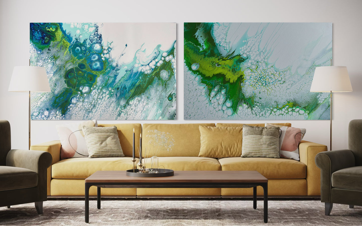 Beneath The Surface & Ocean’s Dream - Gallery Set of Two - Canvas Prints