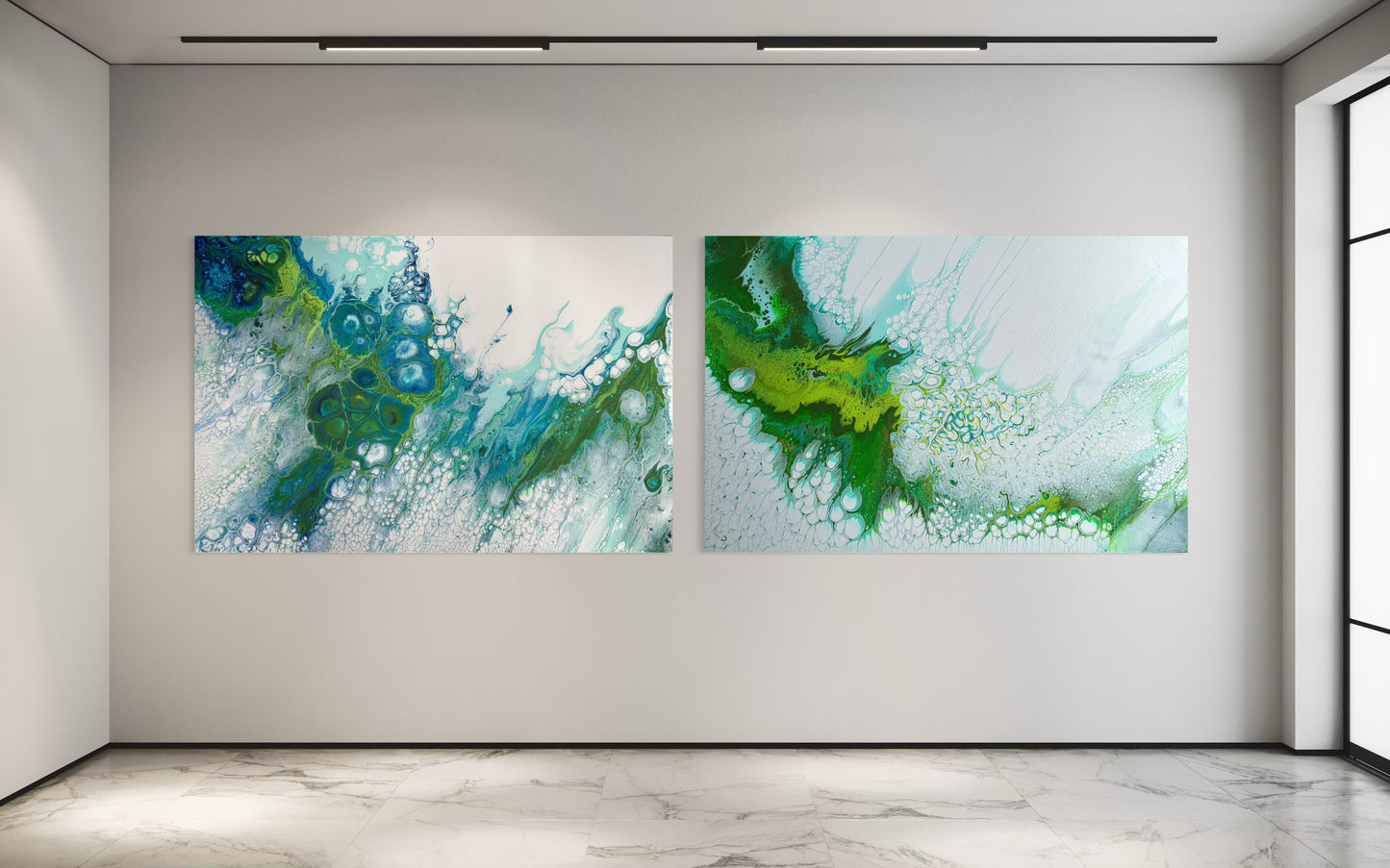 Beneath The Surface & Ocean’s Dream - Gallery Set of Two - Canvas Prints