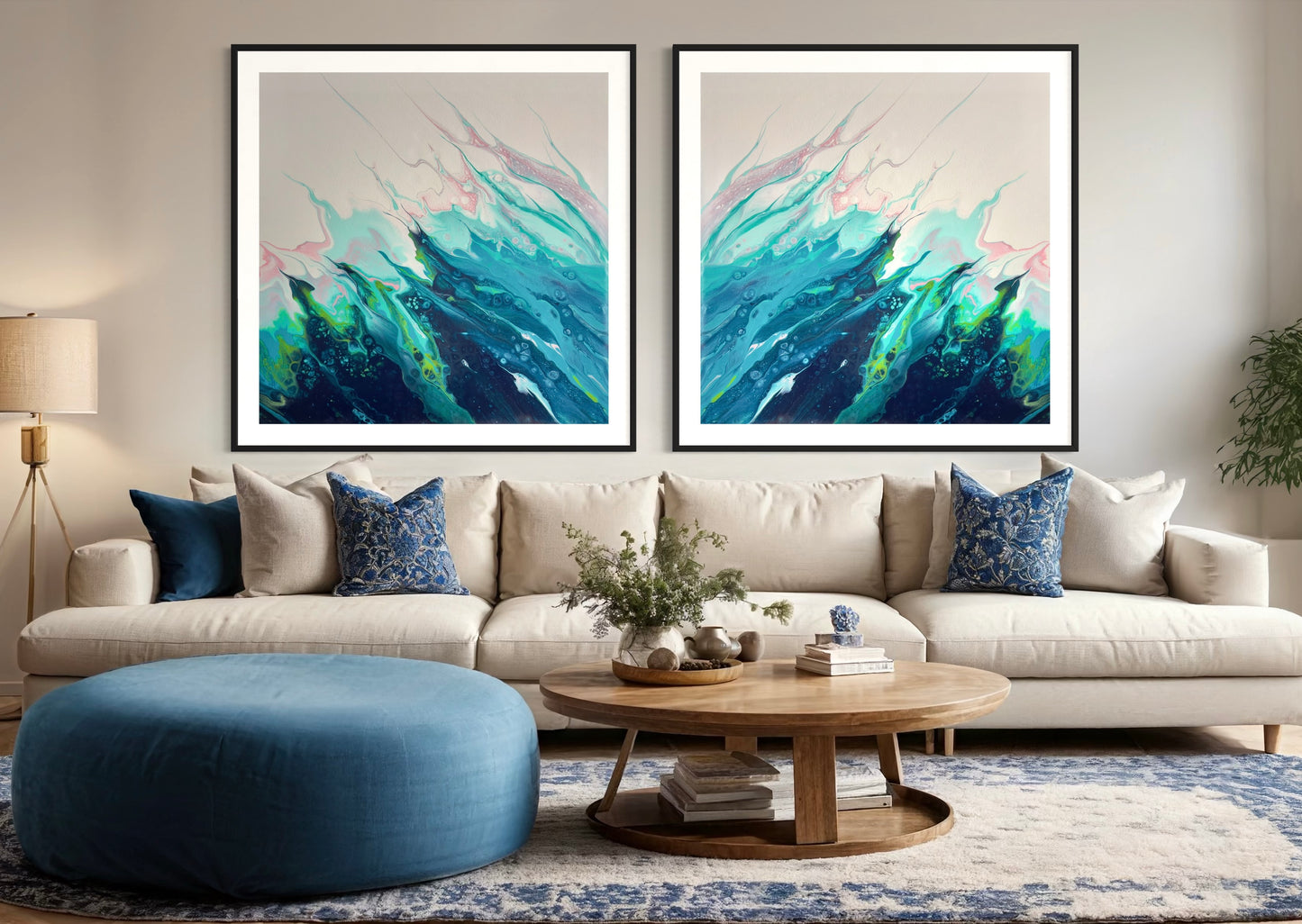 Silent Surge - Gallery Set of Two Prints - Canvas Prints