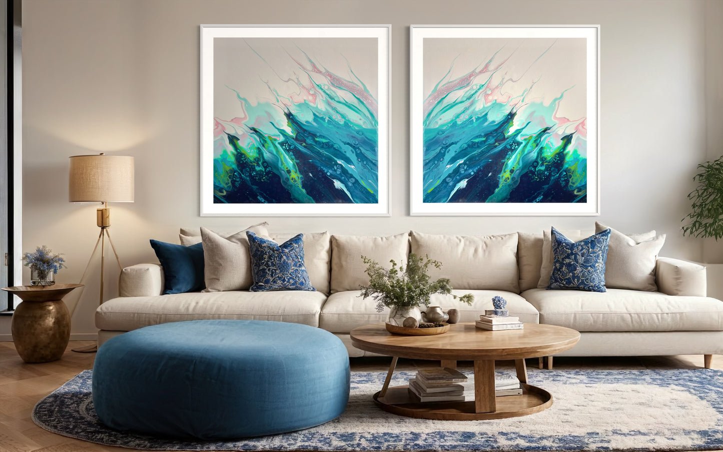 Silent Surge - Gallery Set of Two Prints - Canvas Prints