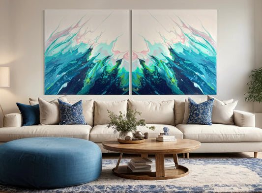 Silent Surge - Gallery Set of Two Prints - Canvas Prints