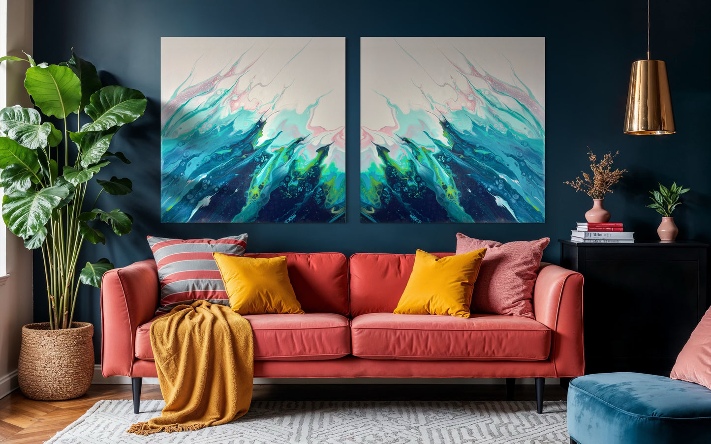 Silent Surge - Gallery Set of Two Prints - Canvas Prints