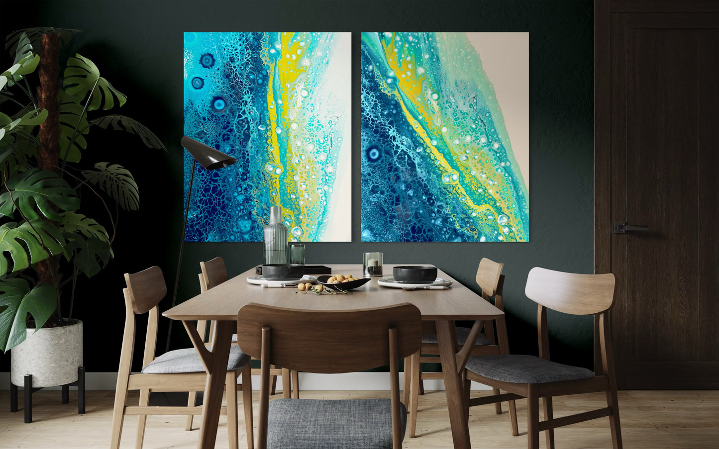 Rising Current & Tidal Light - Gallery Set of Two Prints - Canvas Prints