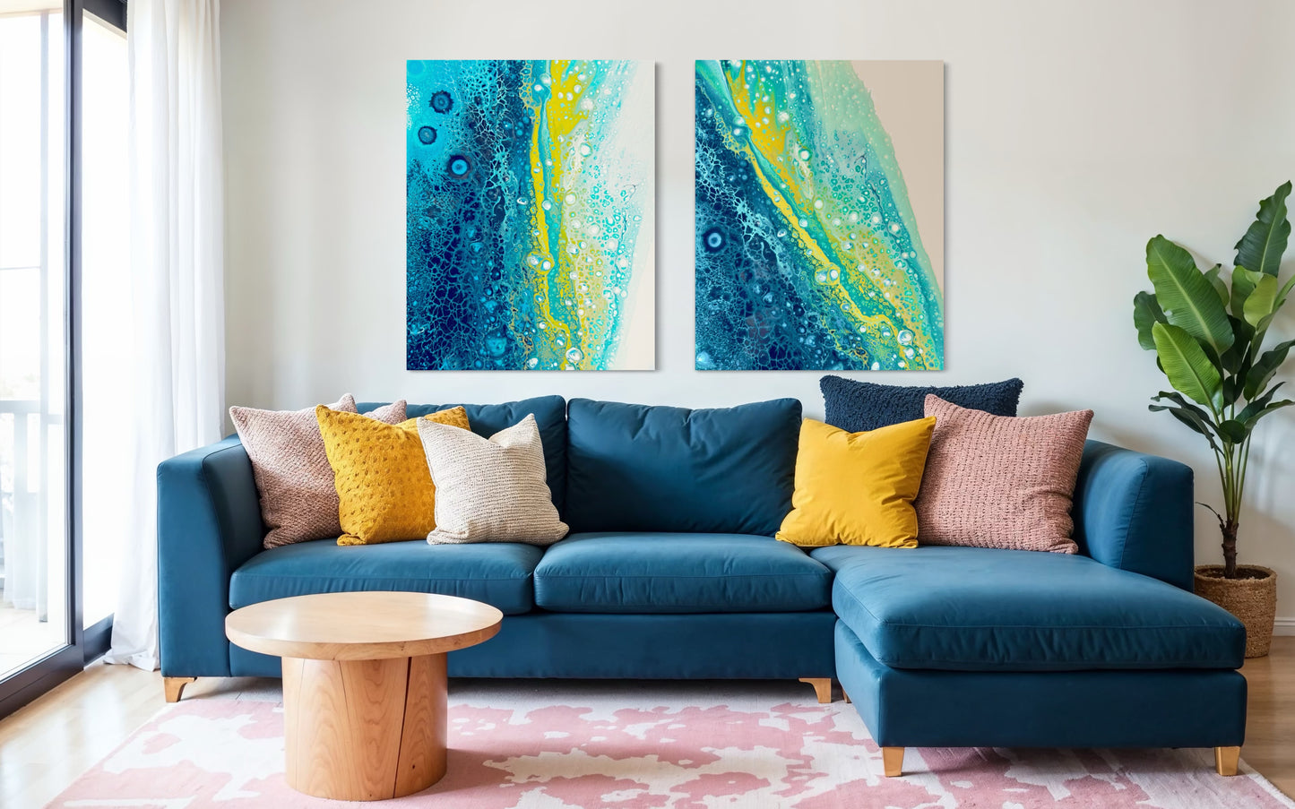 Rising Current & Tidal Light - Gallery Set of Two Prints - Canvas Prints