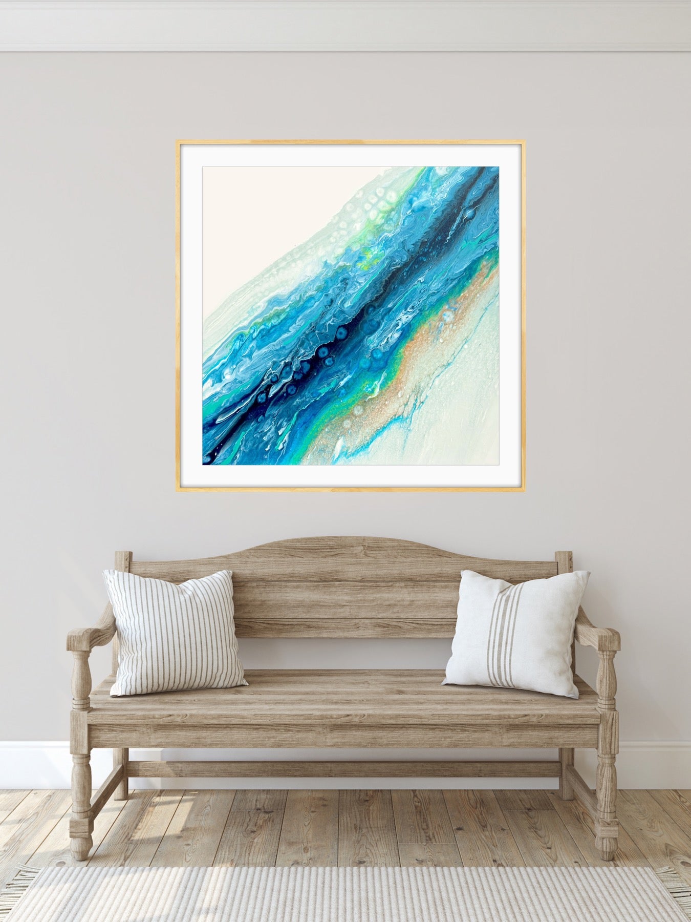 BLUE TIDE - Paper Art Print