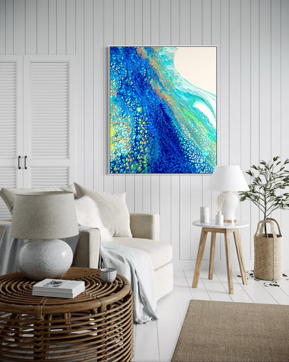INTO THE BLUE - Canvas Art Print
