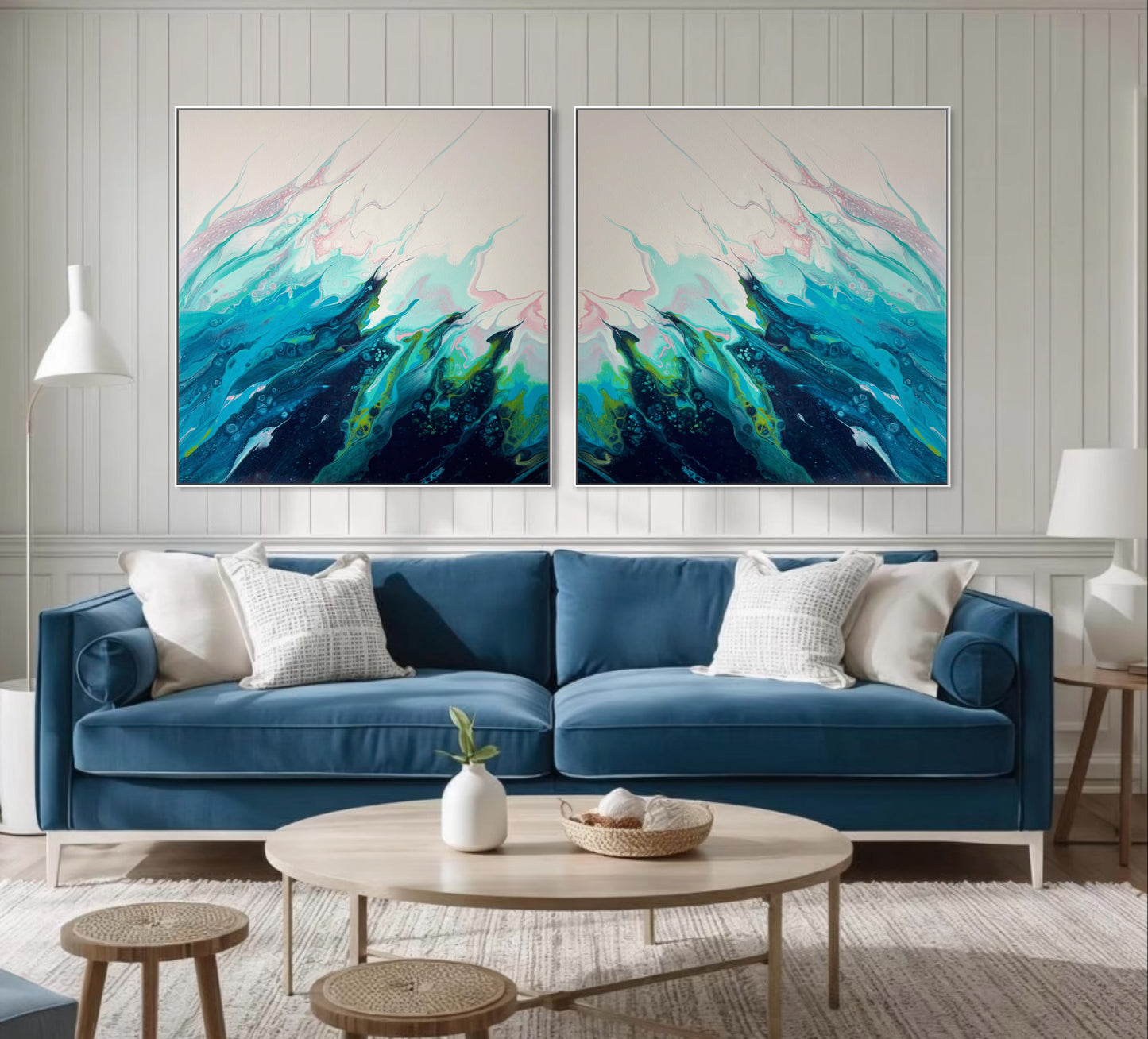 Silent Surge - Gallery Set of Two Prints - Canvas Prints