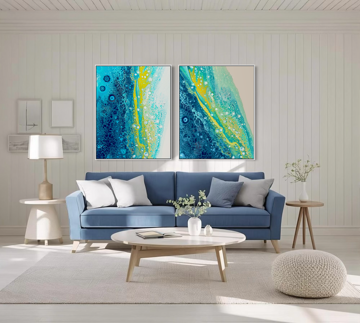 Rising Current & Tidal Light - Gallery Set of Two Prints - Canvas Prints