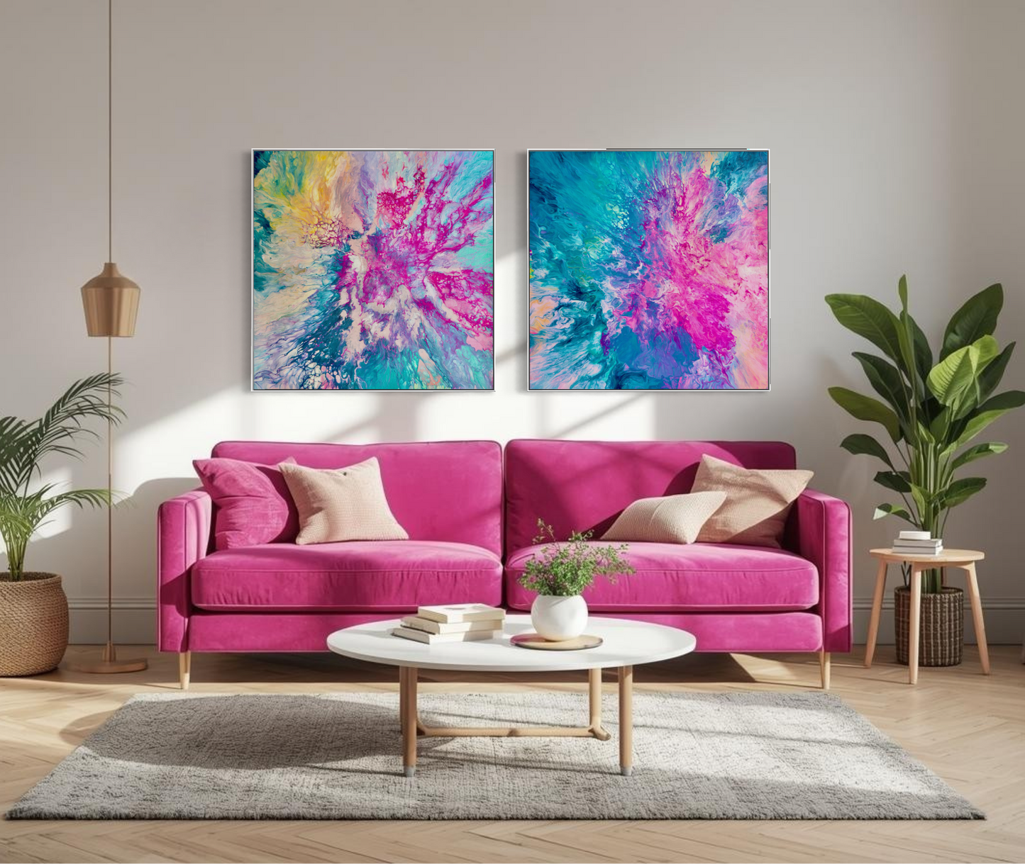 DRIFTED INTO CERULEAN - Canvas Print