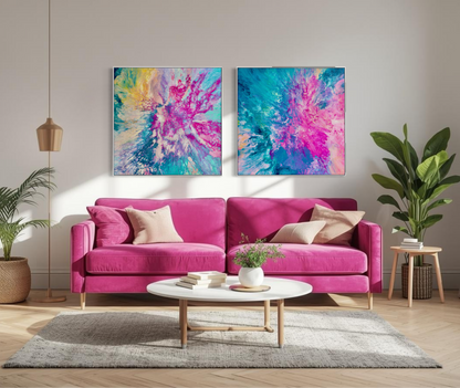 Drifted into Cerulean - Canvas Art Print