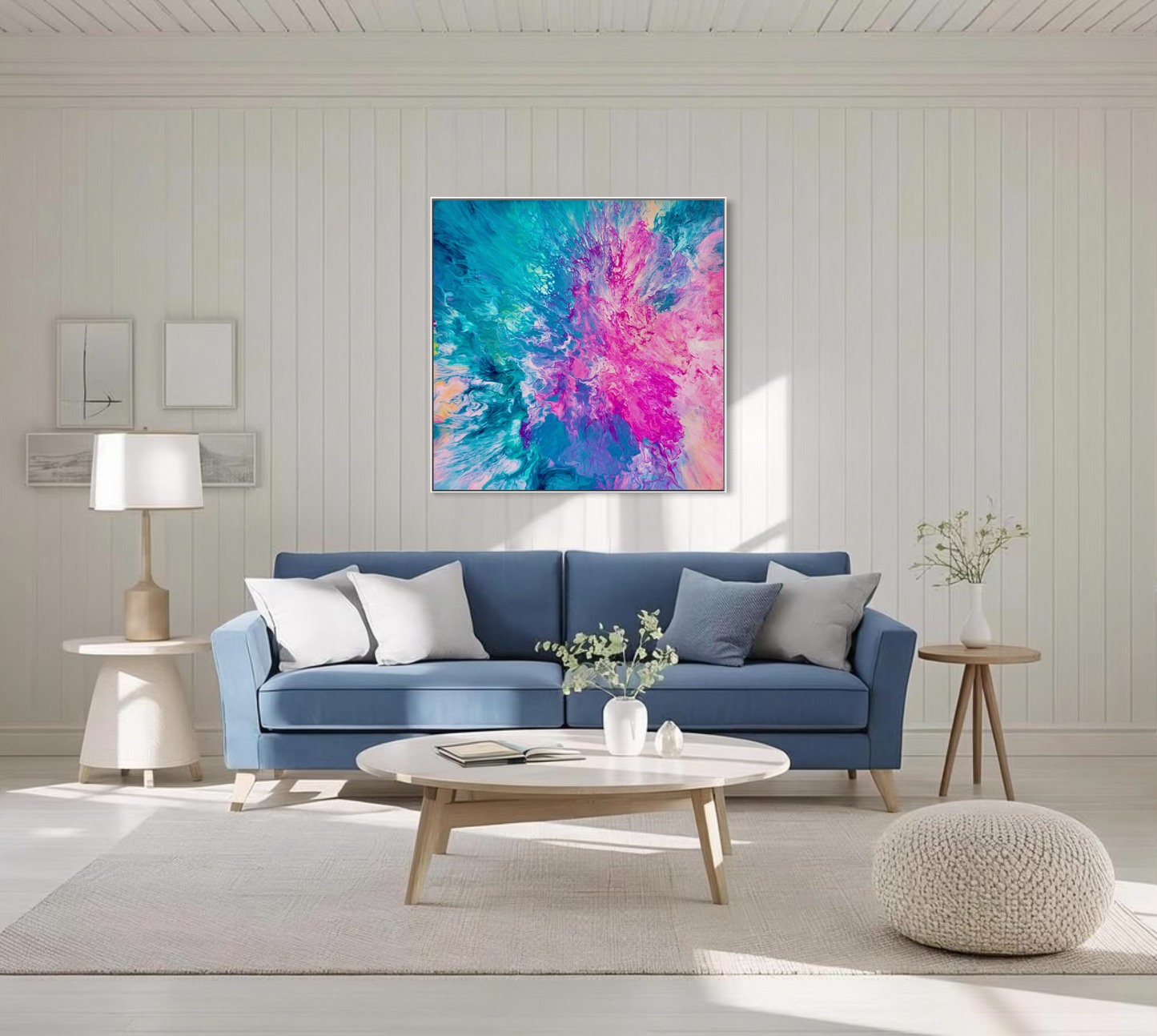 DRIFTED INTO CERULEAN - Canvas Print