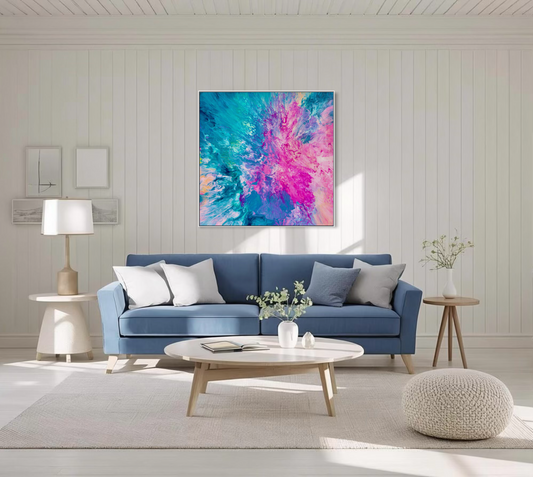DRIFTED INTO CERULEAN - Canvas Print