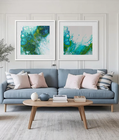 Beneath the Surface - Gallery Set of Two Prints - Framed Paper Prints
