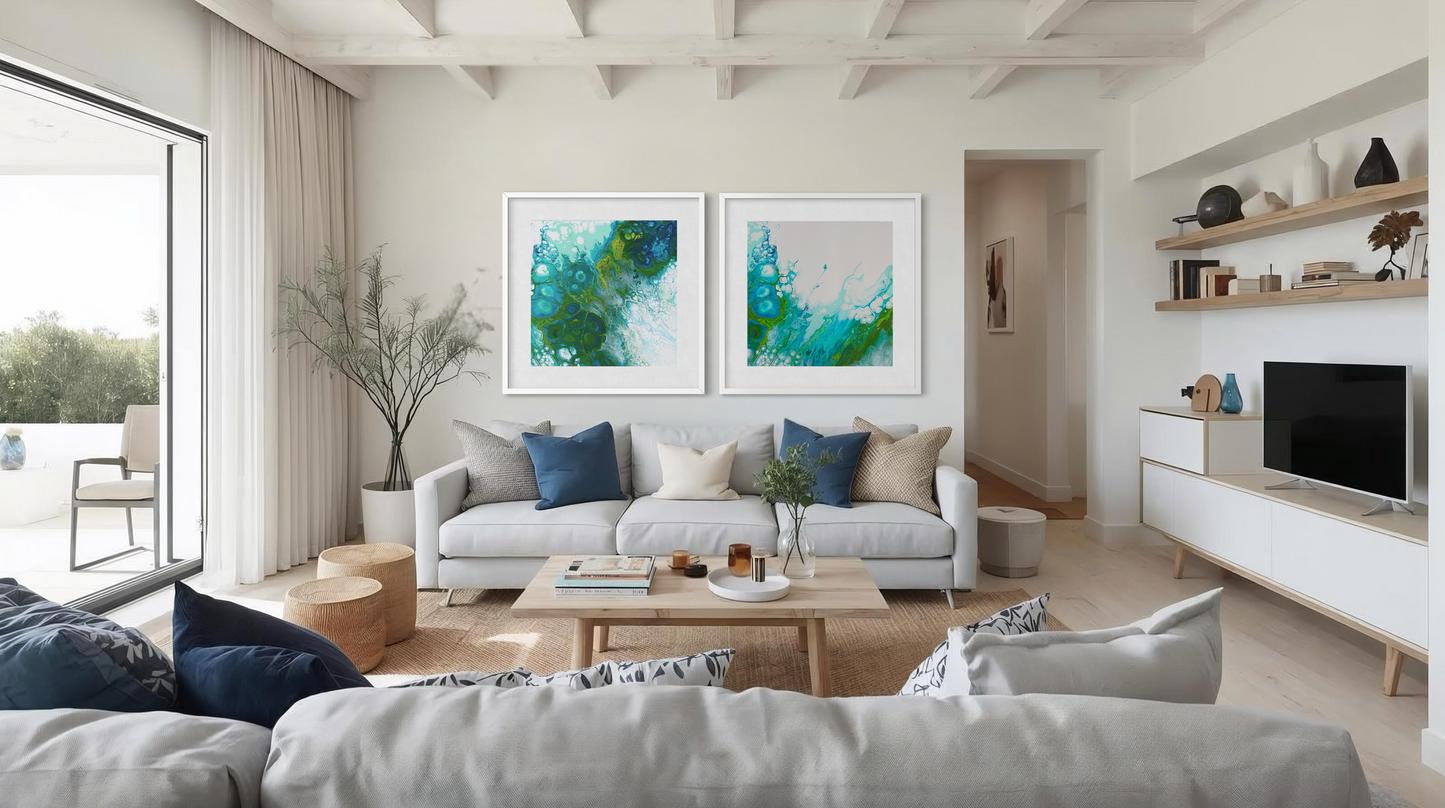 Beneath the Surface - Gallery Set of Two Prints - Framed Paper Prints