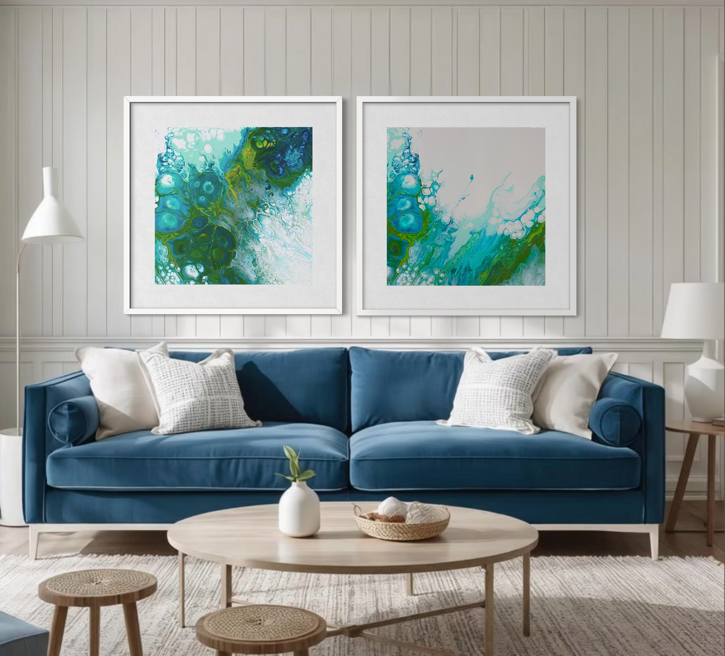 Beneath the Surface - Gallery Set of Two Prints - Framed Paper Prints