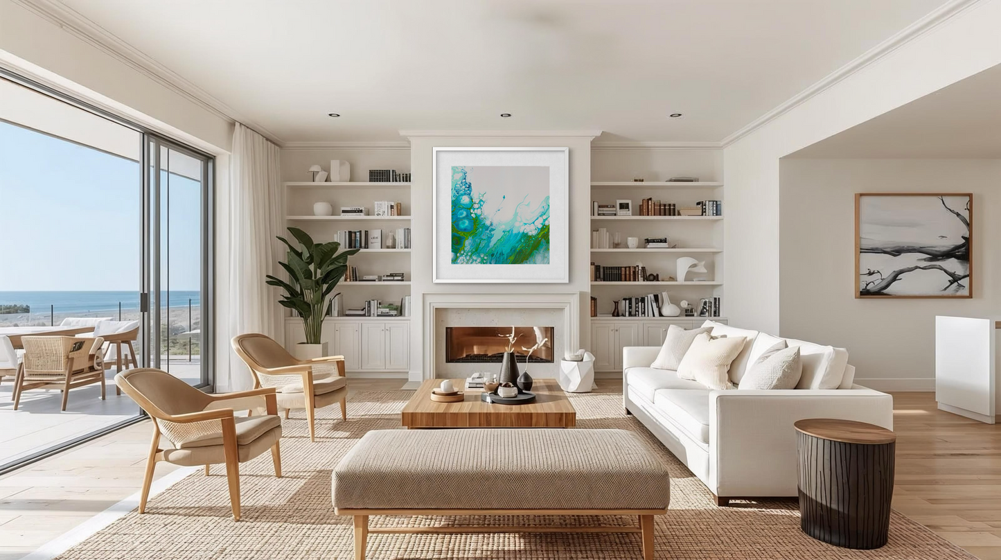 Beyond The Blue - Paper Art Print