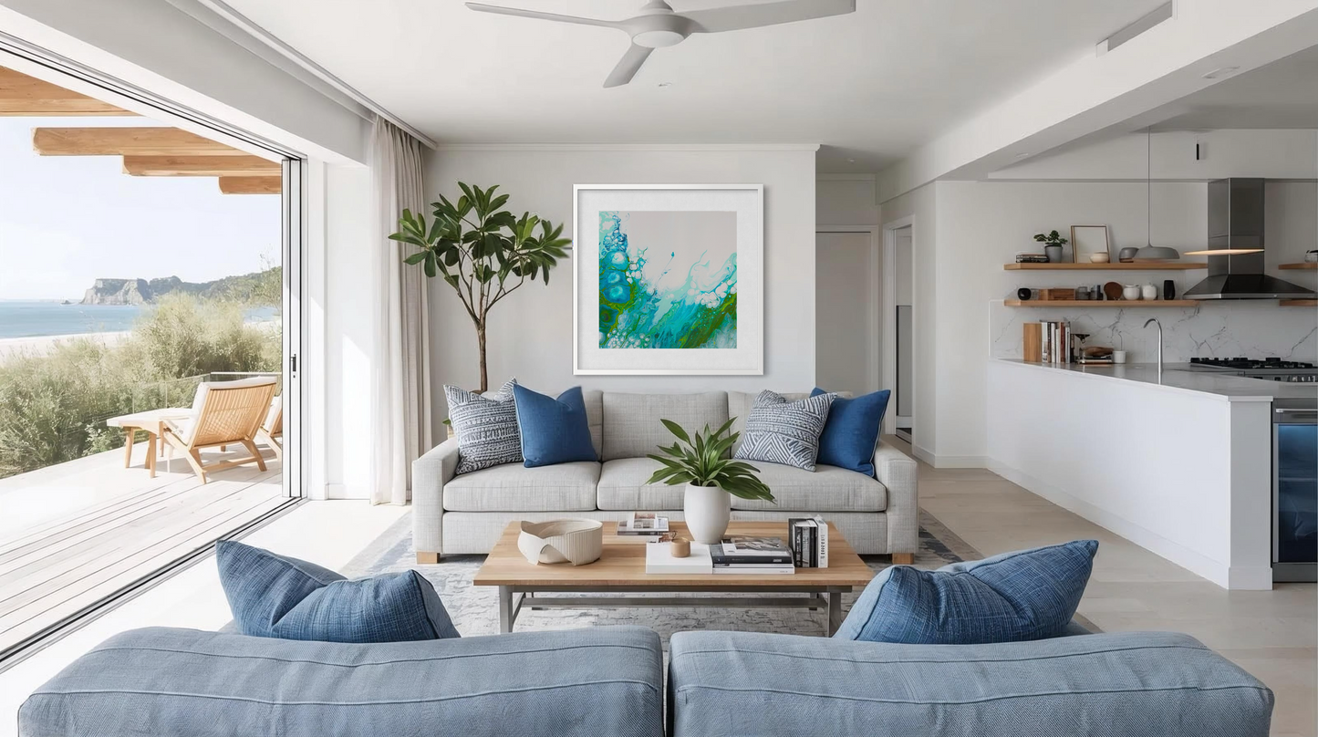 Beyond The Blue - Paper Art Print