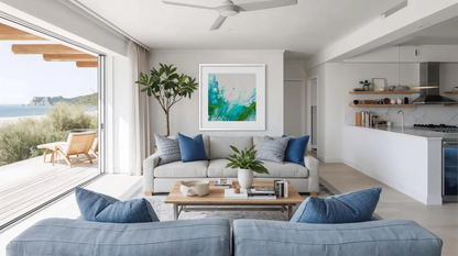 Beyond the Blue - Paper Art Print