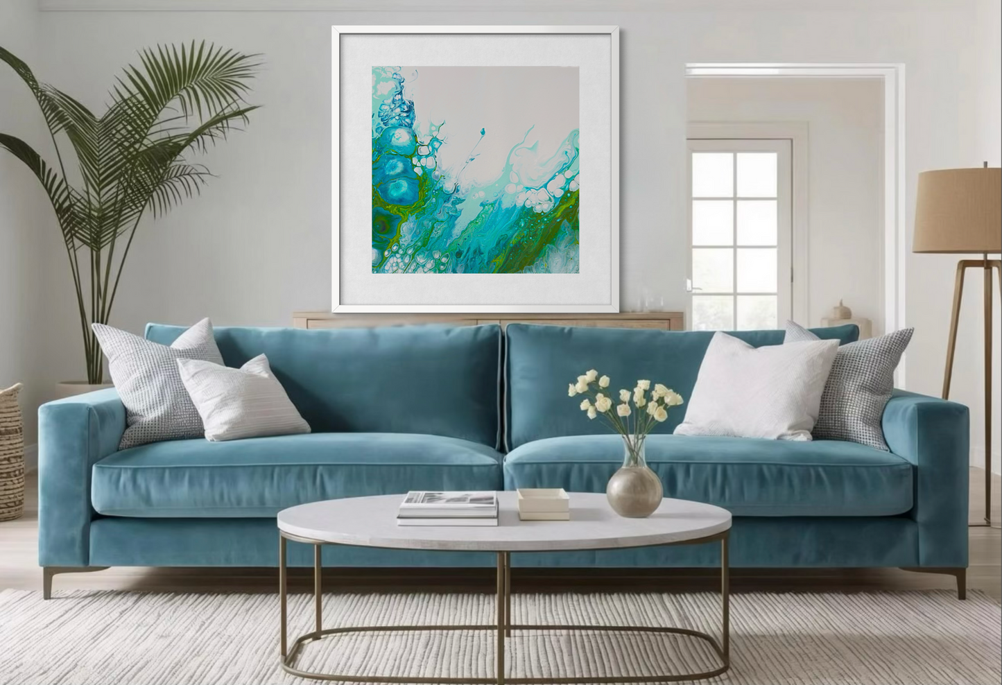 Beyond The Blue - Paper Art Print