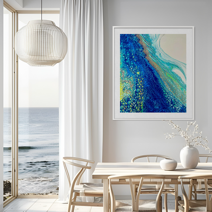 Into the Blue - Paper Art Print
