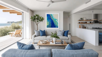 Into the Blue - Paper Art Print
