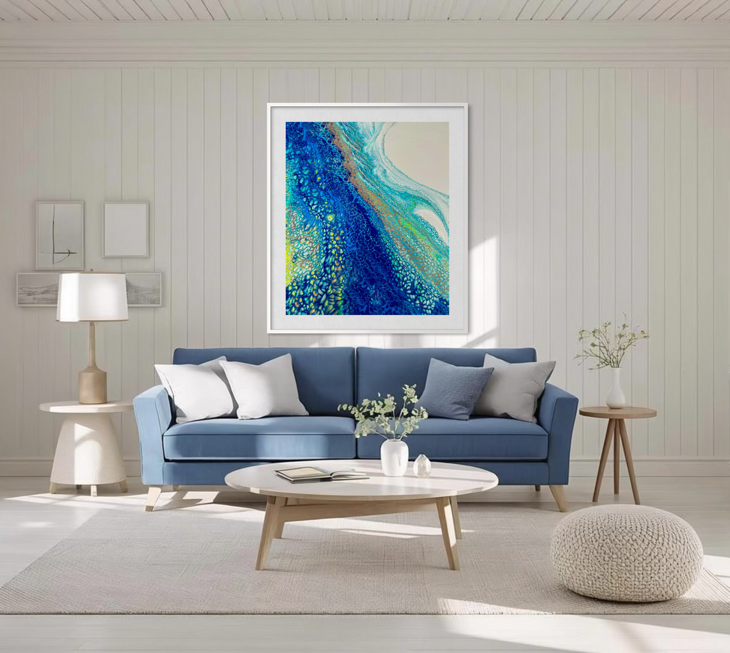 Into the Blue - Paper Art Print