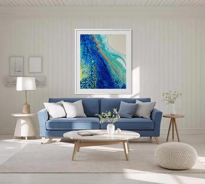 Into the Blue - Paper Art Print