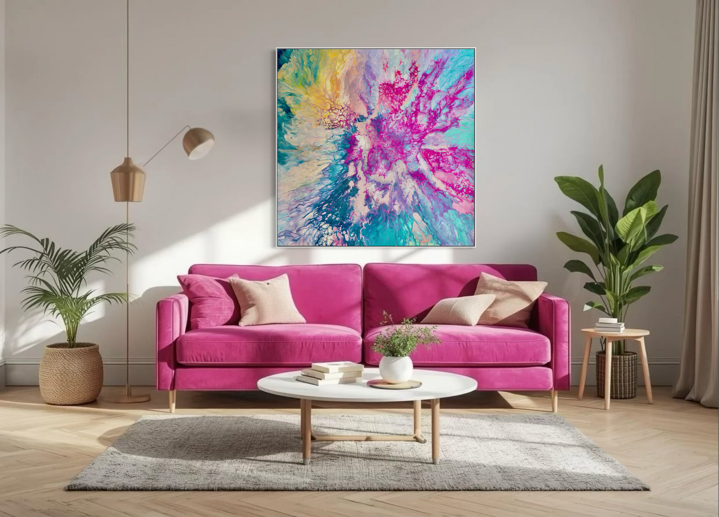 Dreamt in Magenta - Canvas Art Print