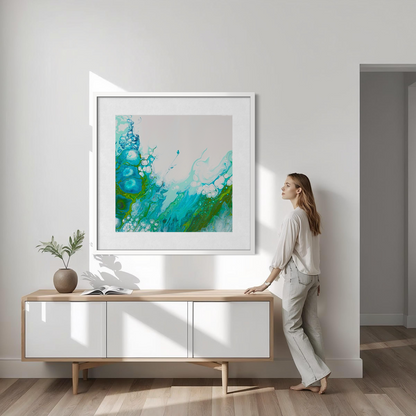 Beyond the Blue - Paper Art Print