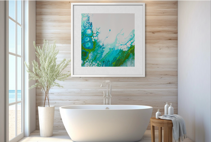 Beyond the Blue - Paper Art Print