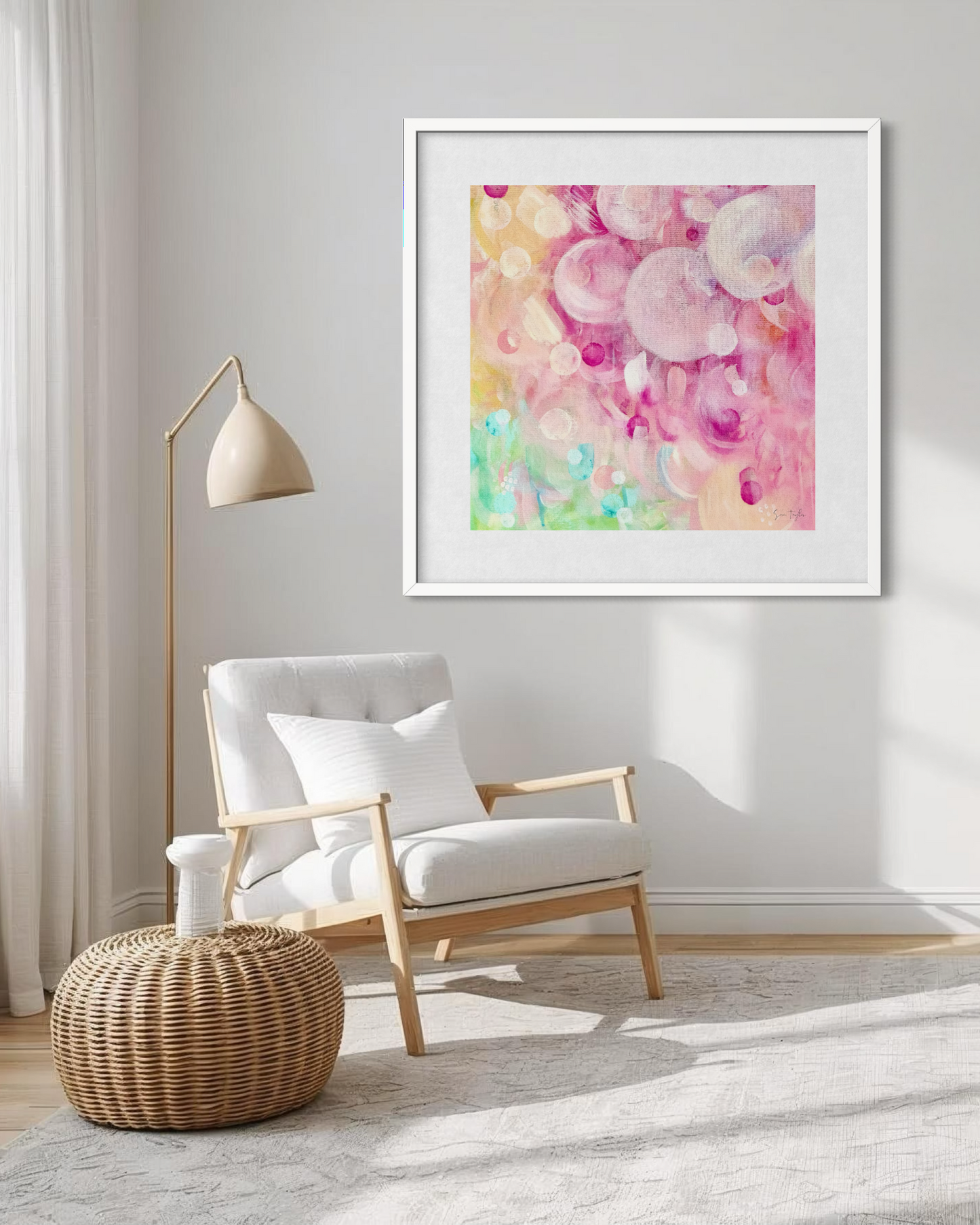 Gentle Garden - Paper Art Print