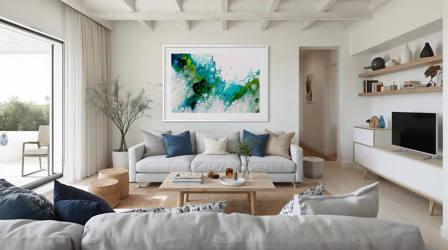 Beneath The Surface - Paper Art Print