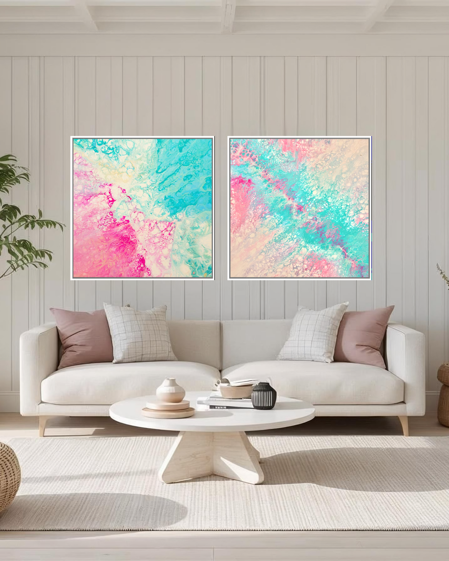 Whispers in Water & Tidal Pulse Gallery Set of Two - Canvas Prints