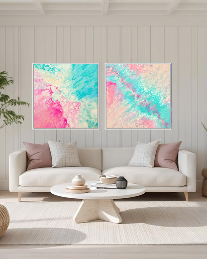 Whispers in Water & Tidal Pulse Gallery Set of Two - Canvas Prints