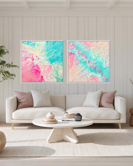 Whispers in Water & Tidal Pulse Gallery Set of Two - Canvas Prints