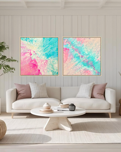 Whispers in Water & Tidal Pulse Gallery Set of Two - Canvas Prints