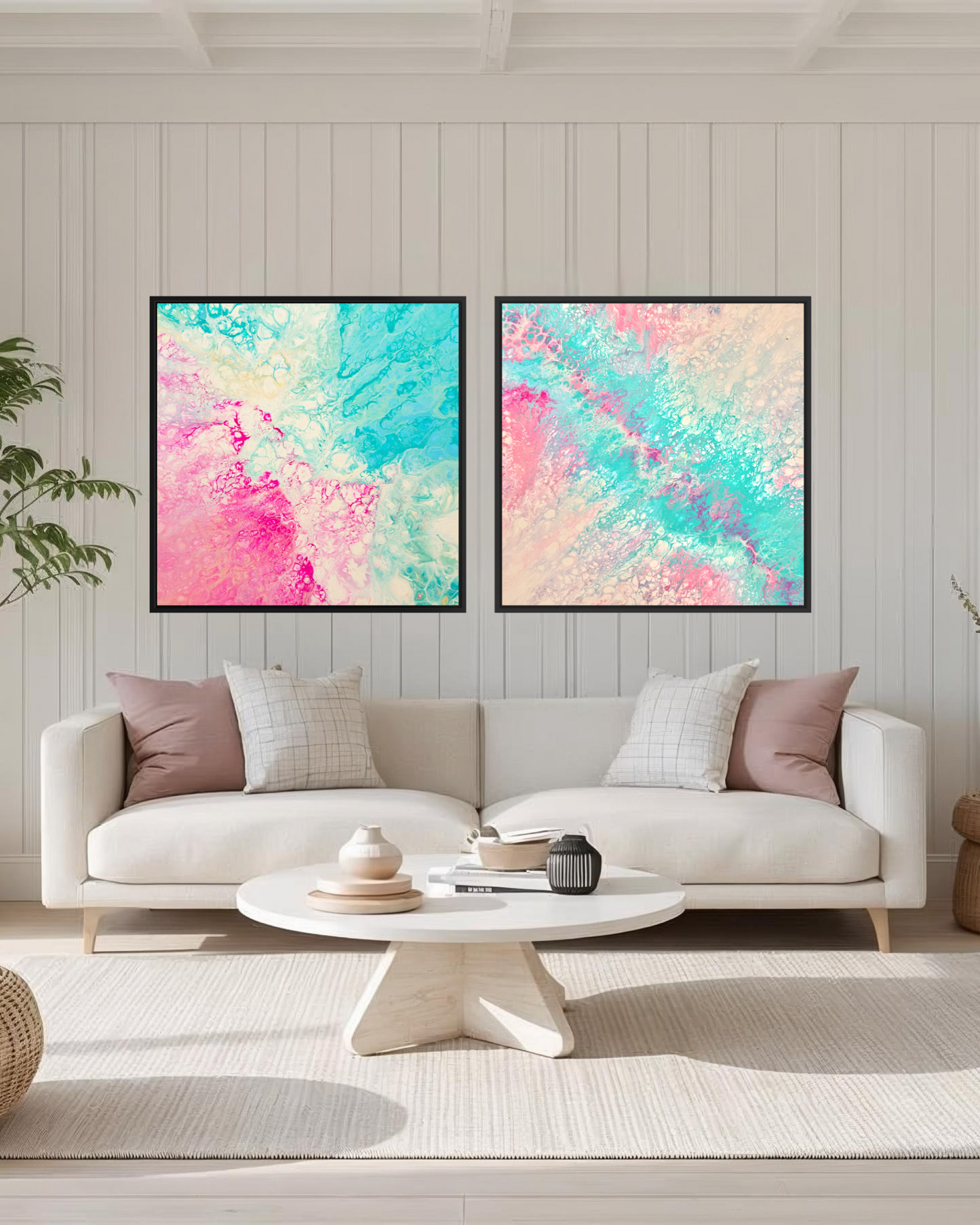 Whispers in Water & Tidal Pulse Gallery Set of Two - Canvas Prints
