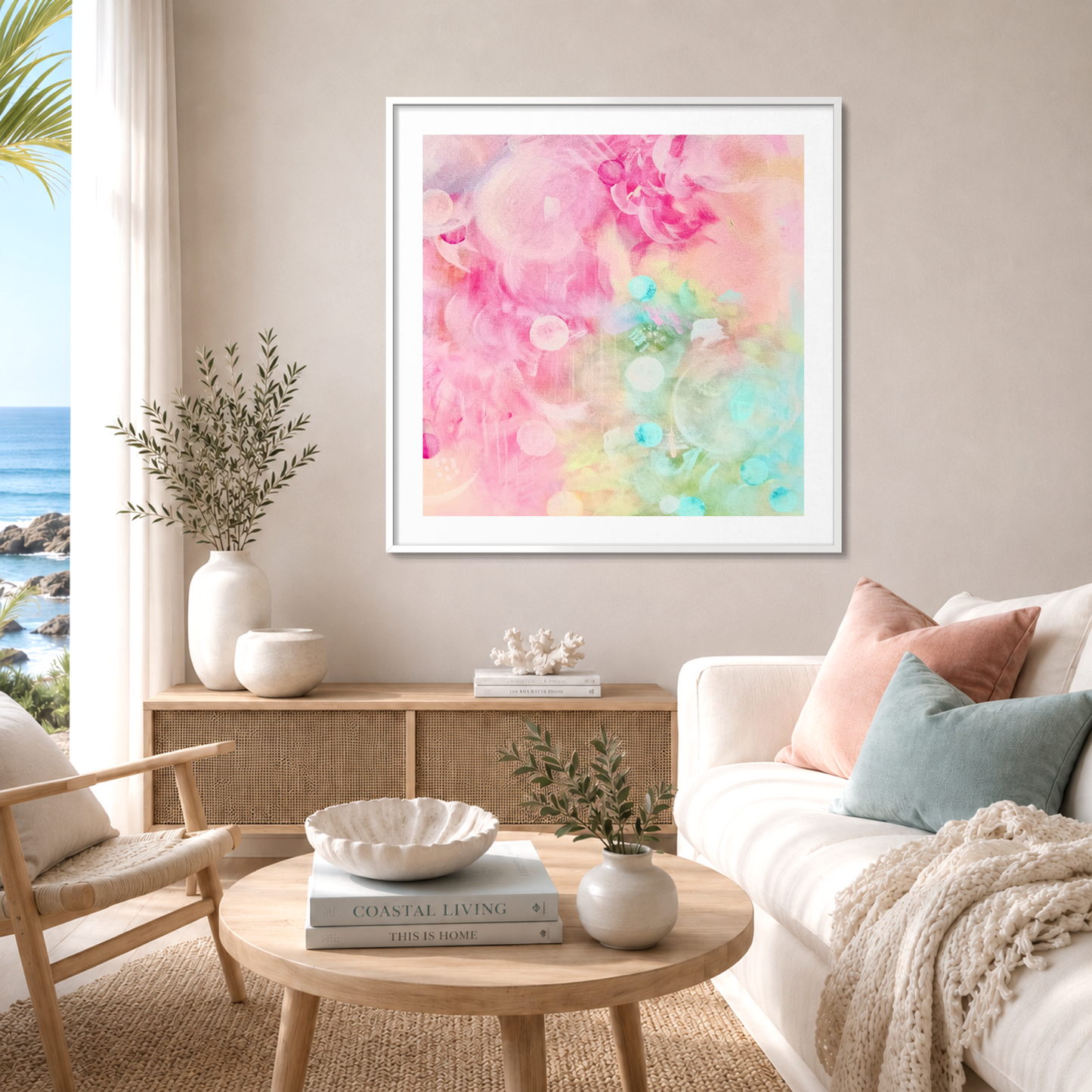 Summer Garden - Paper Art Print