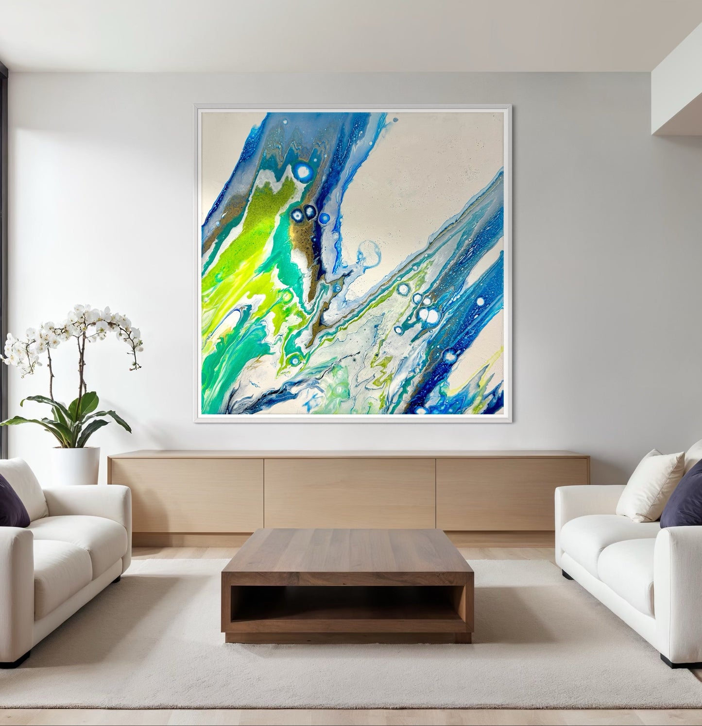 In Motion - Canvas Print, Coastal Abstract Art by Sam Taylor