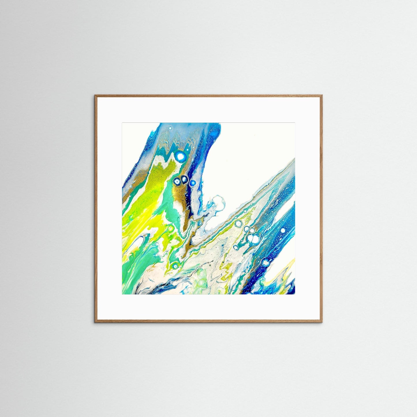 In Motion - Paper Art Print V2 Coastal Abstract Art by Sam Taylor