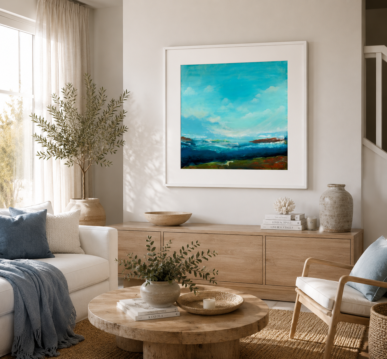 Blue Abstract Art