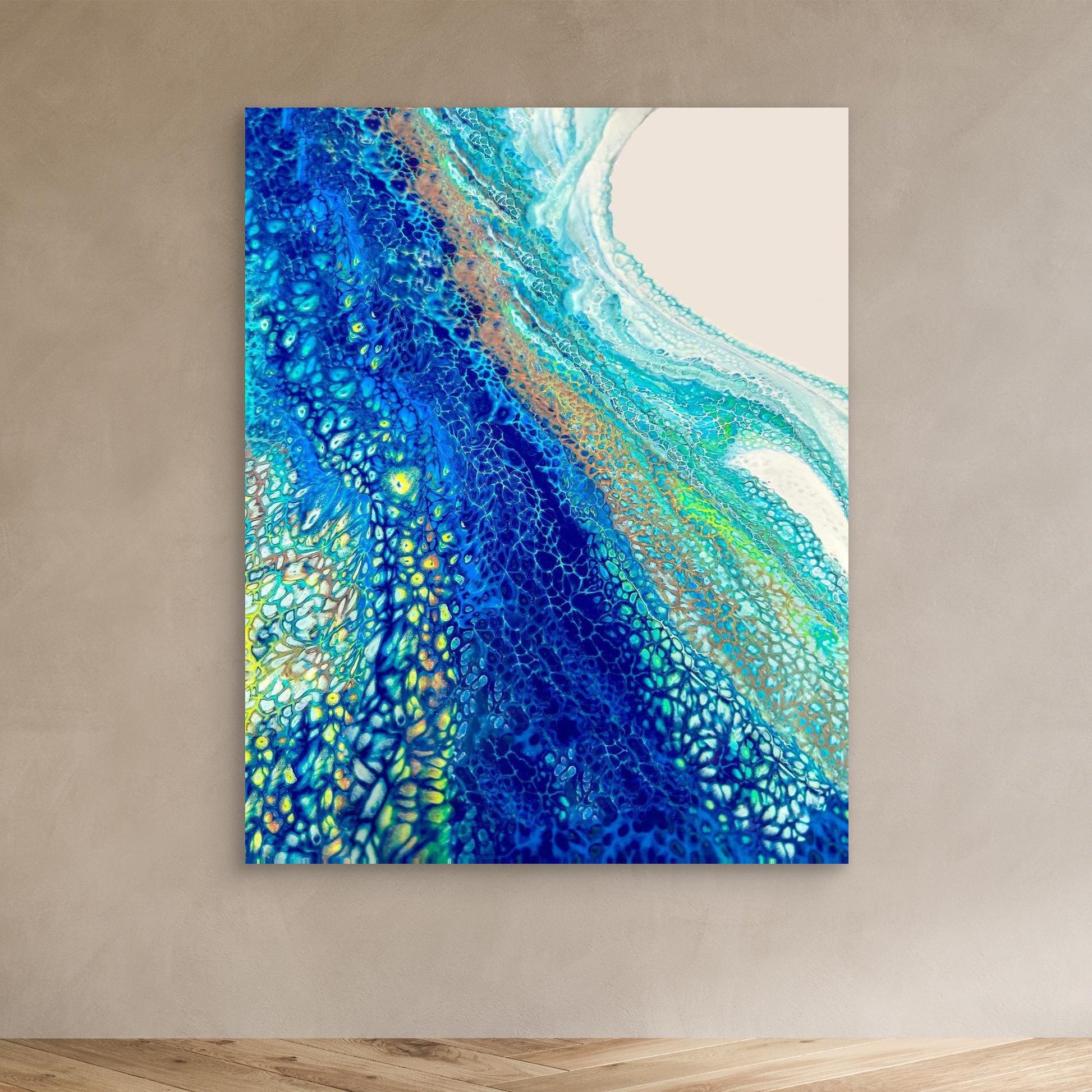 Into the Blue - Canvas Print (US) - Coastal Abstract Seascapes by Sam Taylor