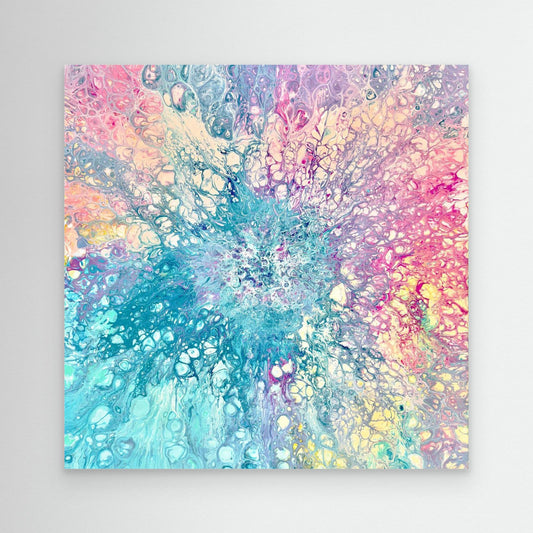 Lost in Lumen colour-drenched abstract art print by Sam Taylor