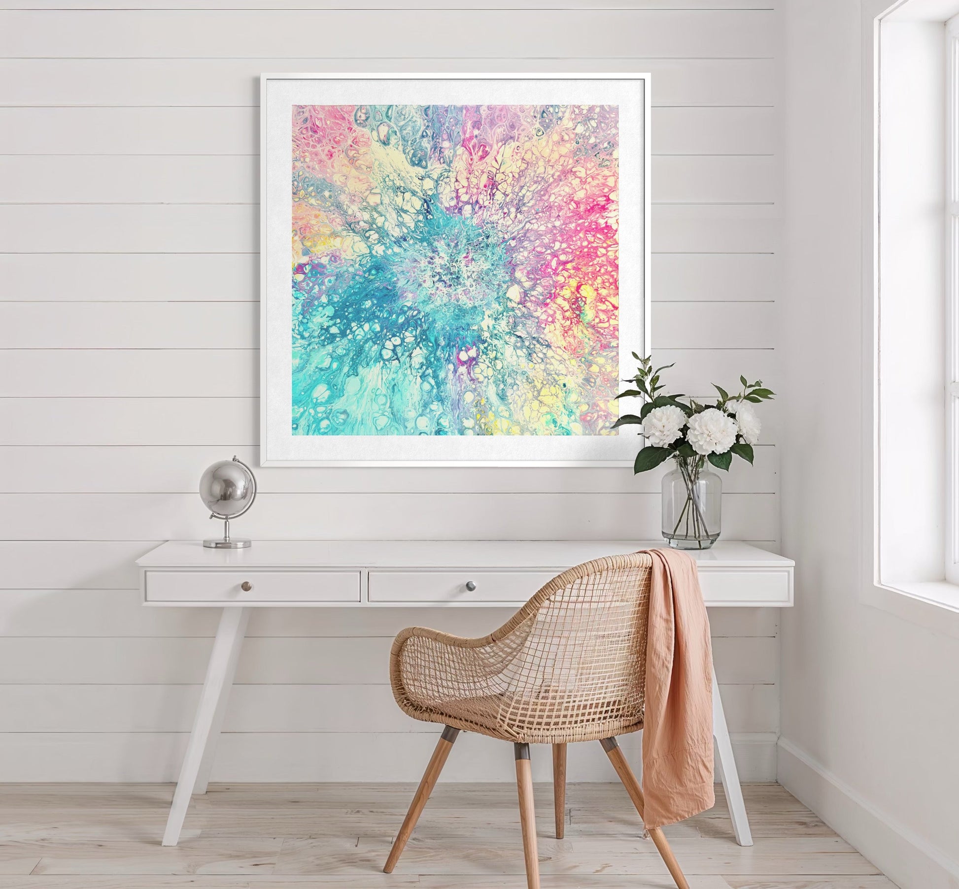 Colourful wall art for the home