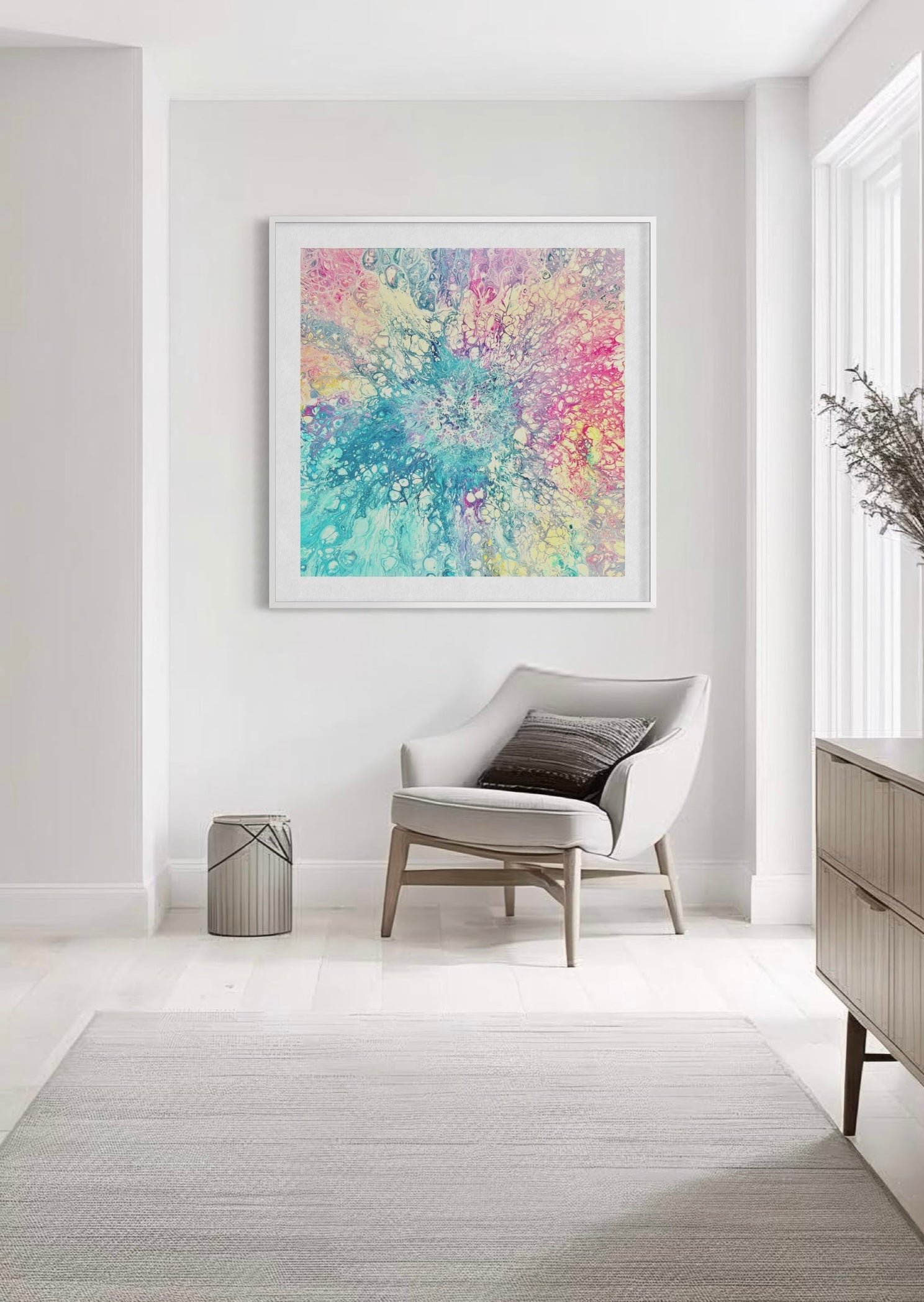 Pink art prints for the home