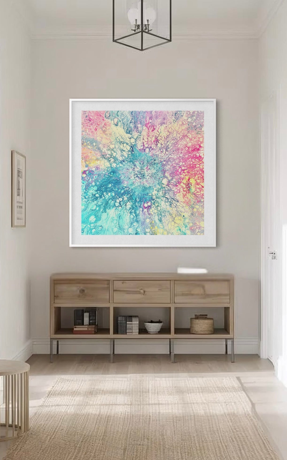 Colourful wall art