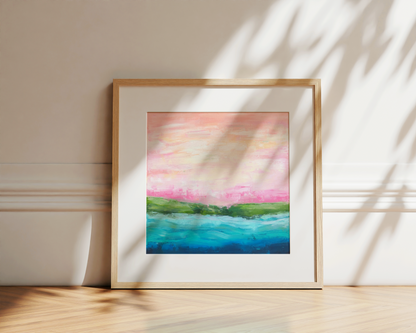 Pink Light - Paper Art Print