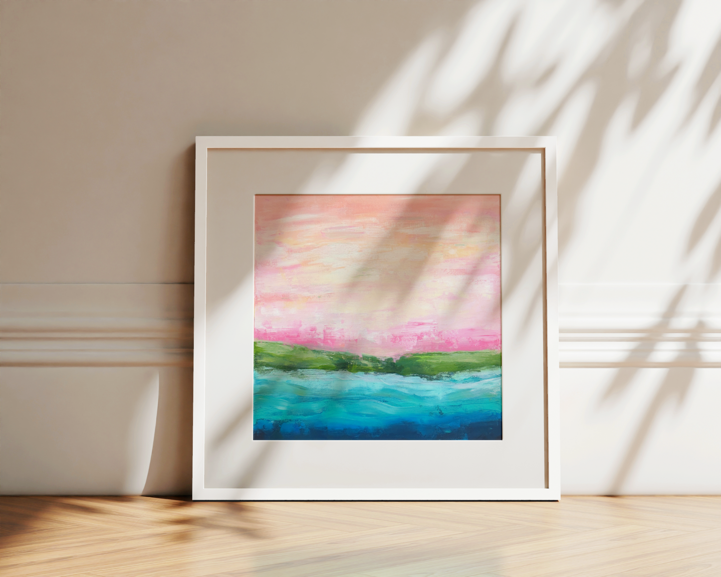 Pink Light - Paper Art Print